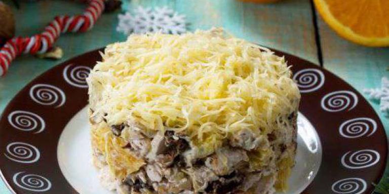 Салат из чернослива с грибами - рецепт приготовления с фото от Maggi.ru