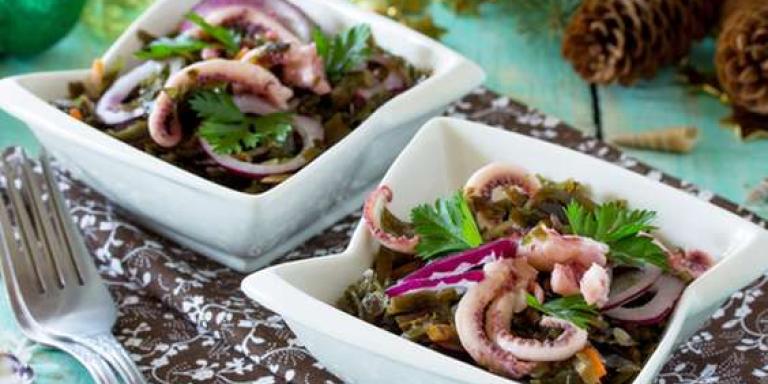 Салат из морепродуктов ассорти - рецепт приготовления с фото от Maggi.ru