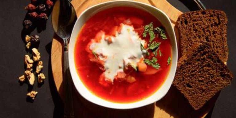 Холодный борщ с сосисками - рецепт приготовления с фото от Maggi.ru