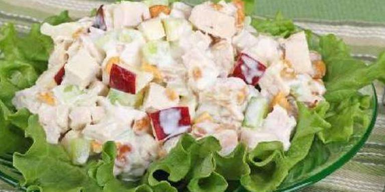 Куриный салат с яблоками - рецепт приготовления с фото от Maggi.ru
