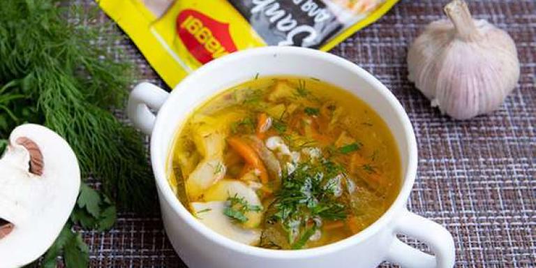 Суп рассольник с вешенками, шампиньонами и зеленью — рецепт с фото