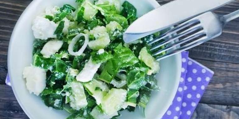 Салат с фетой и зеленью - рецепт приготовления с фото от Maggi.ru
