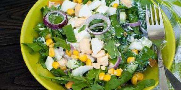 Салат из щавеля – рецепт салата со щавелем и яйцом