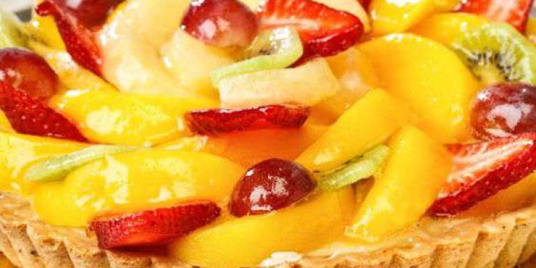 Торт с персиками и бананами — рецепт с фото от Maggi.ru