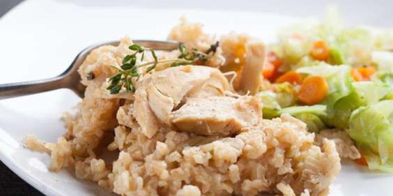 Курица с капустой и рисом - рецепт приготовления с фото от Maggi.ru