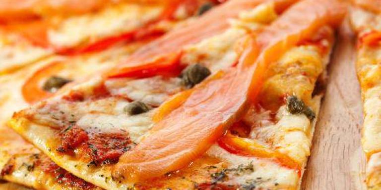 Пицца с лососем и овощами - рецепт приготовления с фото от Maggi.ru