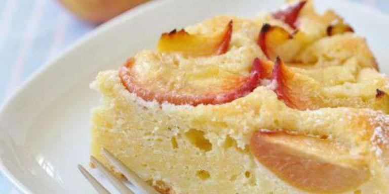 Пирог с персиками в мультиварке - рецепт приготовления с фото от Maggi.ru