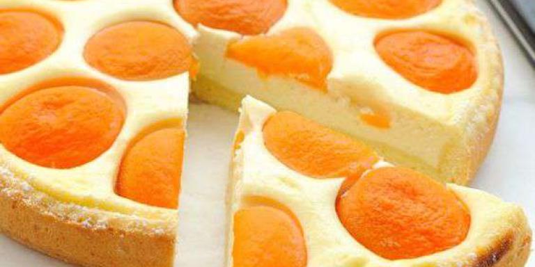 Творожный пирог с персиками — рецепт с фото от Maggi.ru
