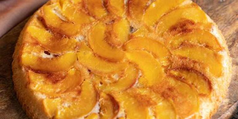 Бисквит с персиками - рецепт приготовления с фото от Maggi.ru