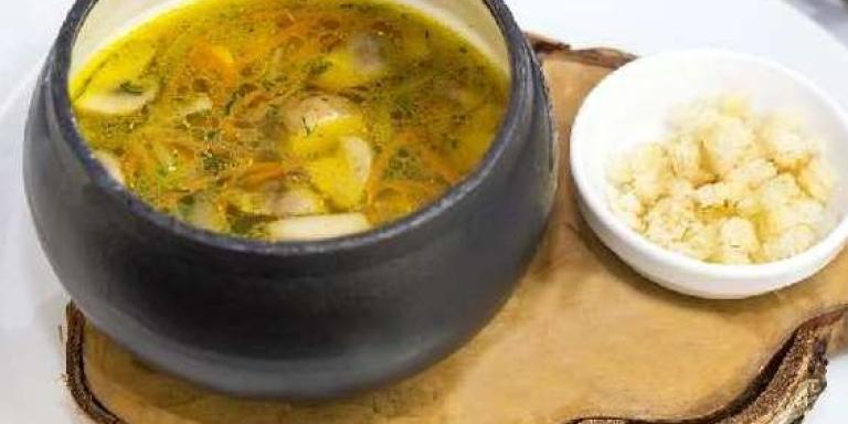 Суп из шампиньонов с сыром - рецепт приготовления с фото от Maggi.ru