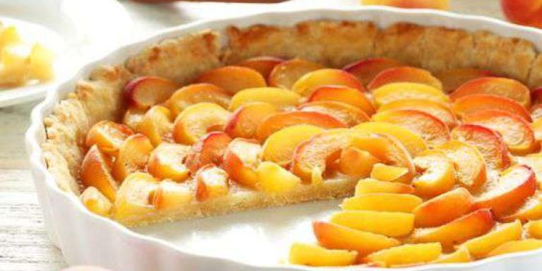 Ароматный пирог с половинками абрикосов — рецепт приготовления с фото