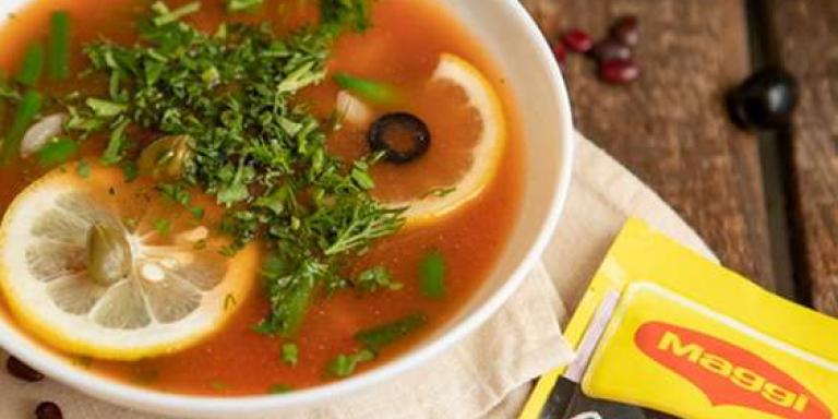 Солянка суп постная с капустой, помидорами и фасолью - рецепт с фото