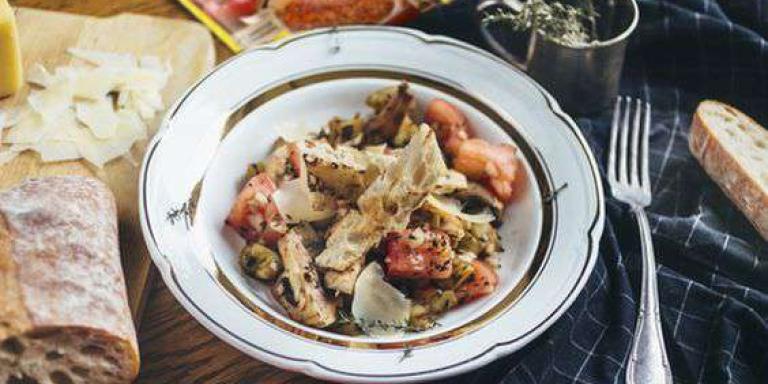 Теплый салат с куриной грудкой и баклажанами — рецепт с фото от Maggi.ru