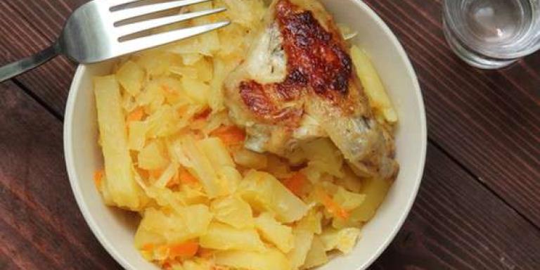 Курица с квашеной капустой - рецепт приготовления с фото от Maggi.ru