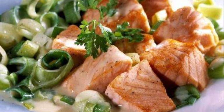 Филе лосося в сливочном соусе - рецепт приготовления с фото от Maggi.ru