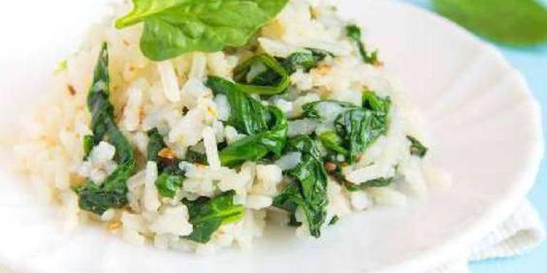 Рис со шпинатом на пару - рецепт приготовления с фото от Maggi.ru