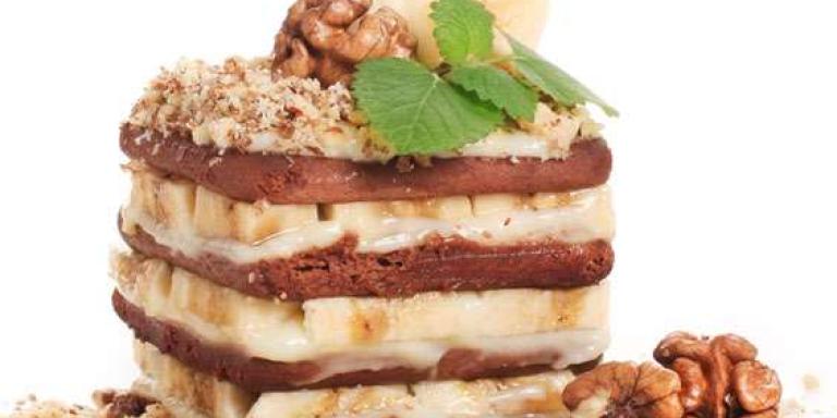 Торт из печенья с бананом — рецепт с фото от Maggi.ru