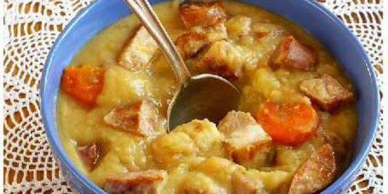 Гороховый суп с копчёностями и сельдереем - рецепт приготовления с фото от Maggi.ru