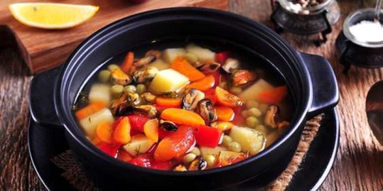 Суп из мидий - рецепт приготовления с фото от Maggi.ru