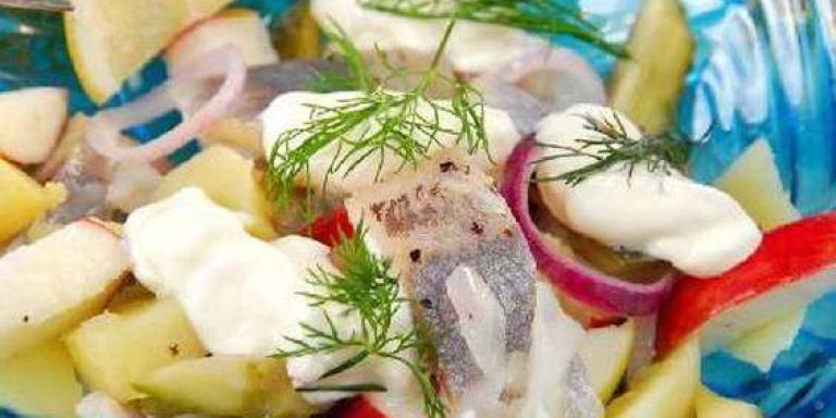 Салат с сельдью - рецепт приготовления с фото от Maggi.ru