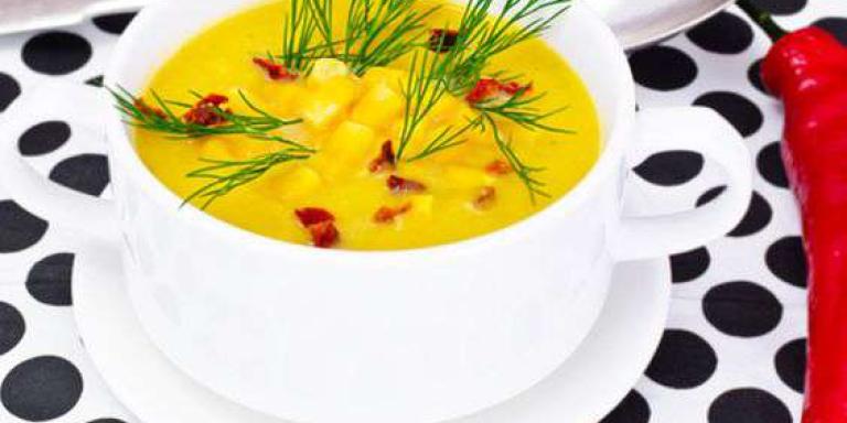 Ямайский кукурузногороховый острый суп со специями — рецепт с фото
