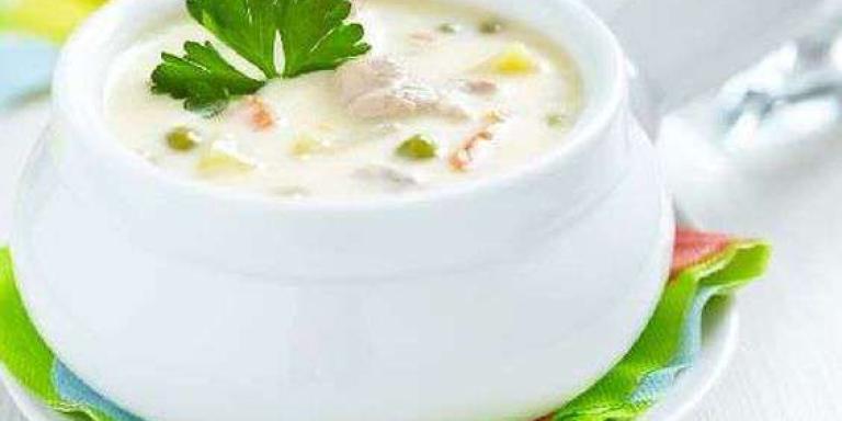 Куриный крем-суп с зелёным горошком - рецепт приготовления с фото от Maggi.ru