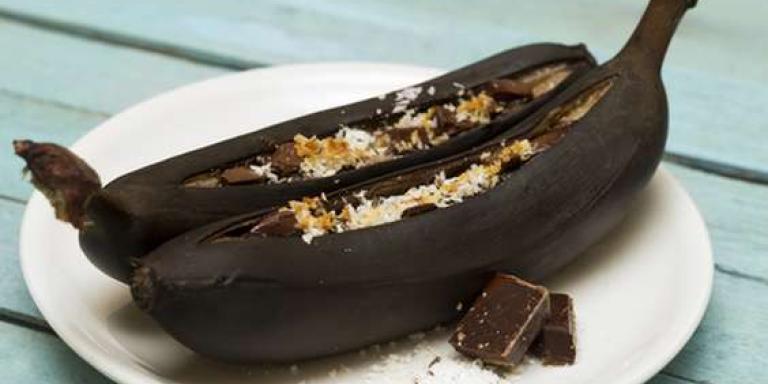 Бананы с шоколадом в духовке - рецепт приготовления с фото от Maggi.ru