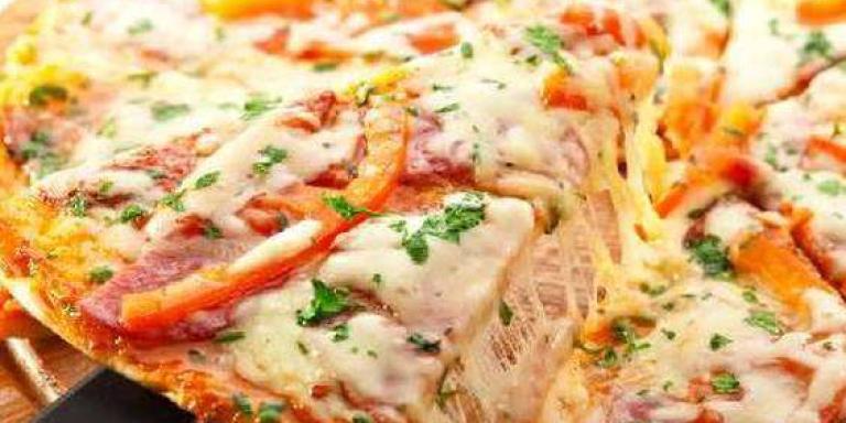 Пицца с ветчиной и сыром моцарелла - рецепт приготовления с фото от Maggi.ru