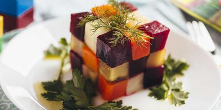 Овощной салат "кубик рубика" - рецепт приготовления с фото от Maggi.ru