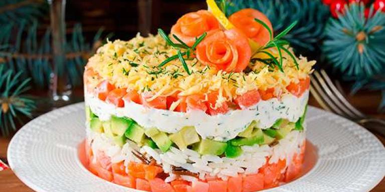 Салат с семгой и рисом - пошаговый рецепт с фото от экспертов Maggi