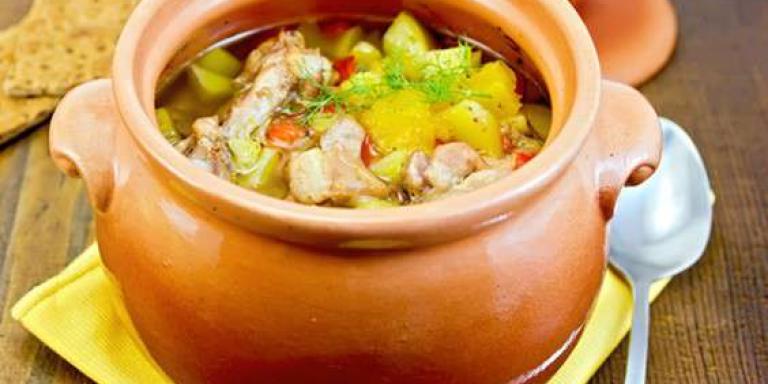 Курица в горшочках с фасолью и овощами - рецепт приготовления с фото от Maggi.ru