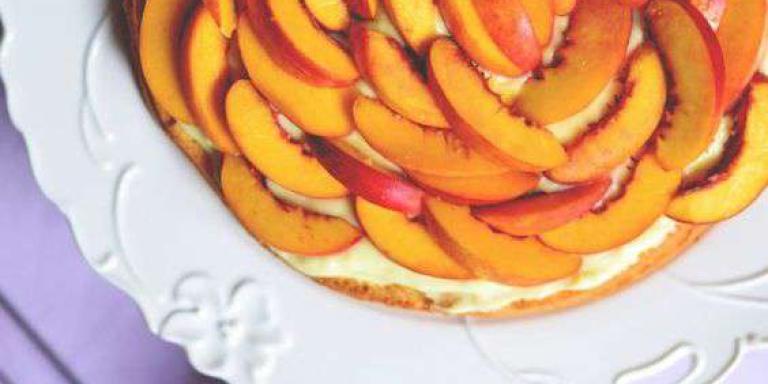 Торт с персиками и маскарпоне — рецепт с фото от Maggi.ru