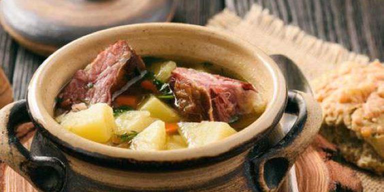 Суп с копчеными свиными ребрышками — пошаговый рецепт с фото | maggi.ru