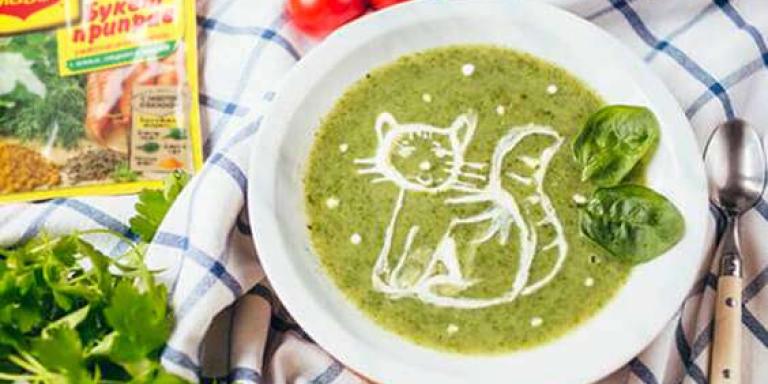 Суп-пюре из кабачков со шпинатом - рецепт приготовления с фото от Maggi.ru