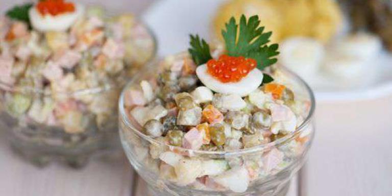 Салат оливье без картофеля - рецепт приготовления с фото от Maggi.ru