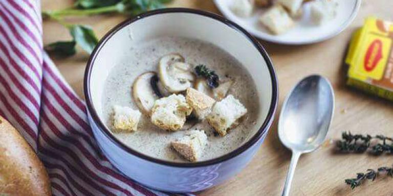 Крем-суп из шампиньонов со сливками - рецепт приготовления с фото от Maggi.ru