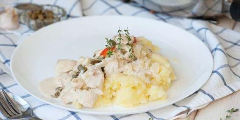 Курица в сырно-сметанном соусе - рецепт приготовления с фото от Maggi.ru