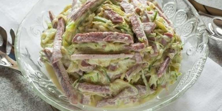 Самый вкусный салат с говяжьим языком — рецепт | maggi.ru