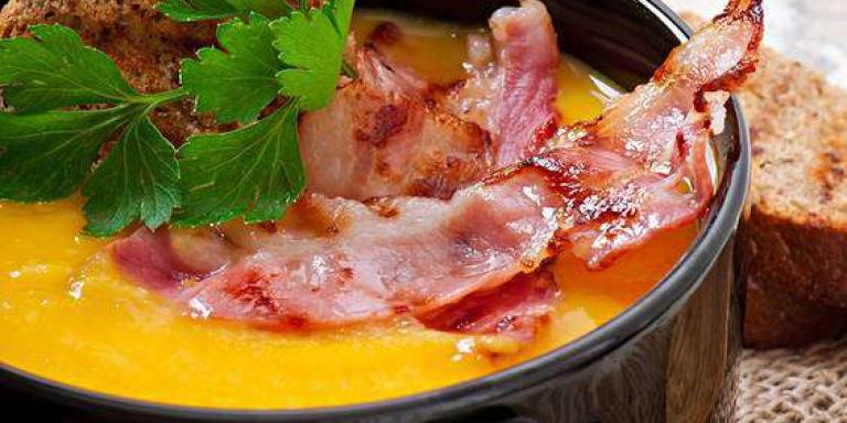 Овощной крем суп с жареным беконом - рецепт с фото от Maggi.ru