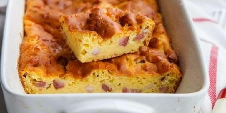 Пирог с сыром и сосисками - рецепт приготовления с фото от Maggi.ru