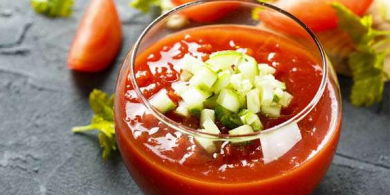 Гаспачо из томатного сока - рецепт приготовления с фото от Maggi.ru