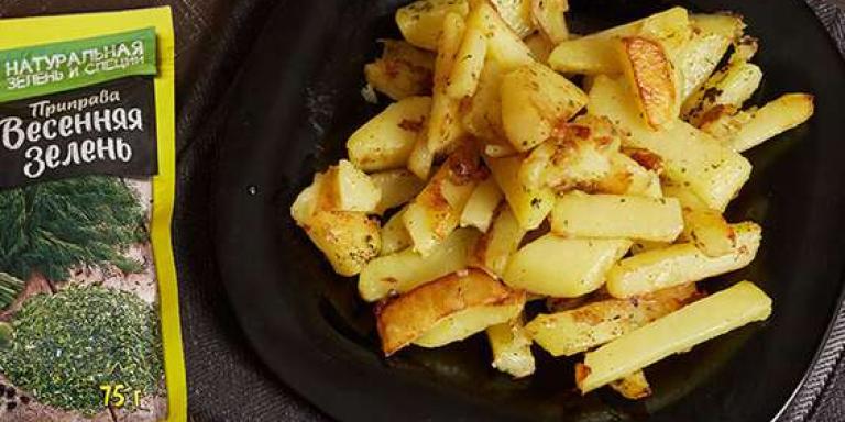 Гарнир из картофеля, жареного на сковороде - рецепт с фото от Магги