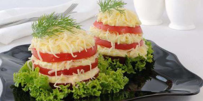 "мимоза" с помидорами - рецепт приготовления с фото от Maggi.ru