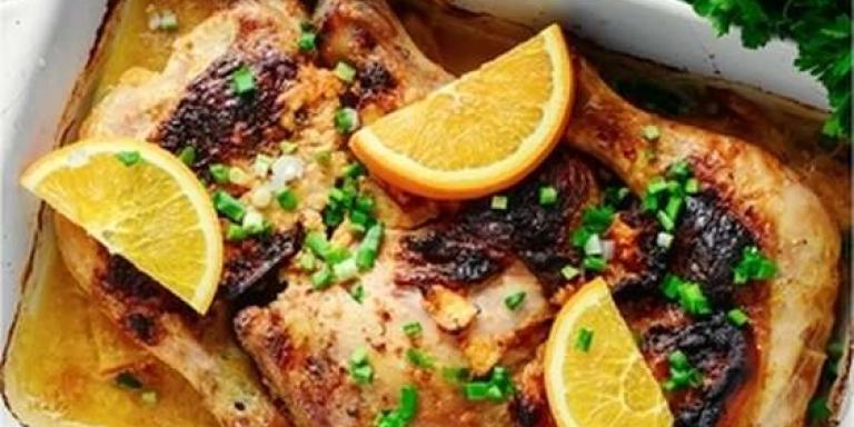 Курица запечённая с киви и апельсином - рецепт приготовления с фото от Maggi.ru