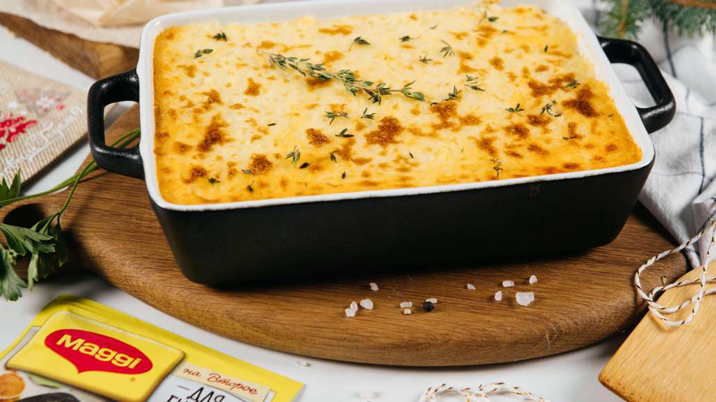 Пастуший пирог с пикантной мясной начинкой - рецепт с фото от Магги