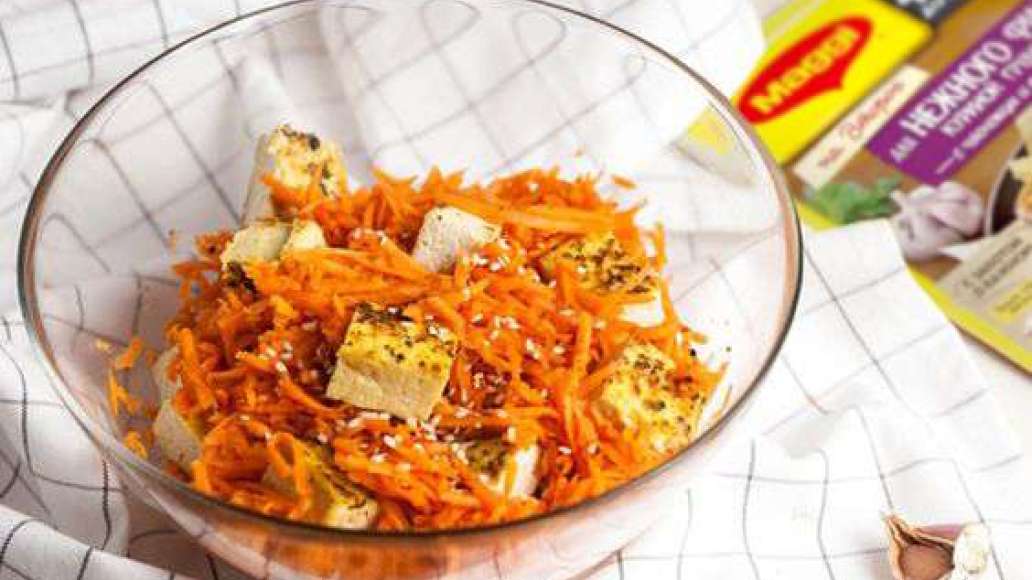 Салат с жареным тофу - рецепт приготовления с фото от Maggi.ru