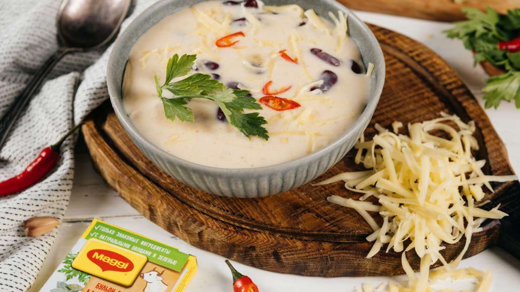 Суп с чеддером и фасолью - рецепт приготовления с фото от Maggi.ru