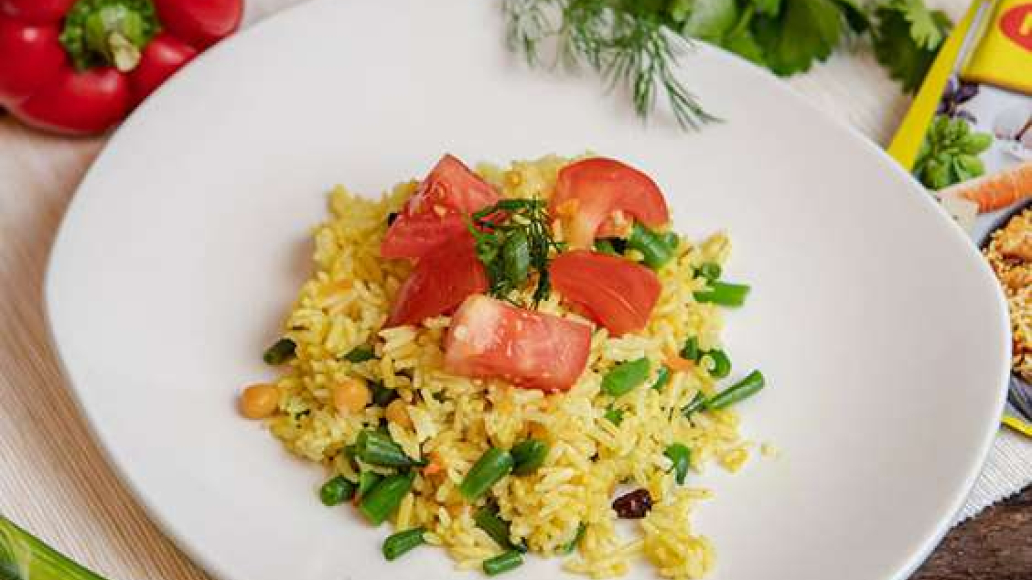 Вегетарианский плов с нутом и овощами - рецепт приготовления с фото от Maggi.ru