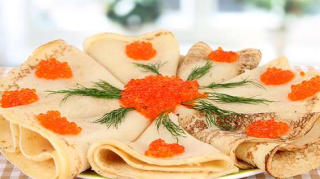 Сытные блины с начинкой из красной икры — рецепт с фото от Maggi.ru