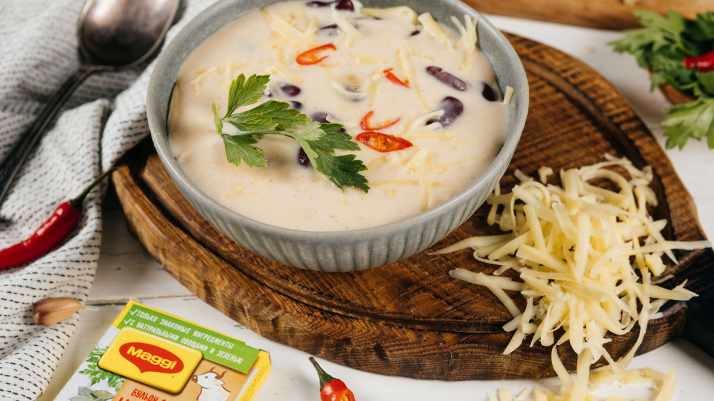 Суп с чеддером и фасолью - рецепт приготовления с фото от Maggi.ru